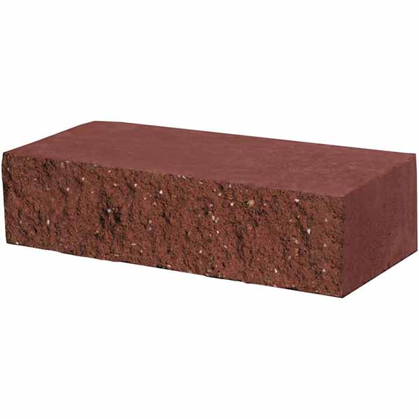 Фасадный камень Рустик 100x250x65 мм пустотелый вишня