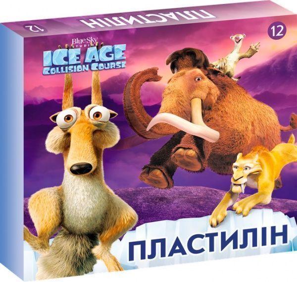 Пластилін Льодовиковий період 12 кольорів Міцар+