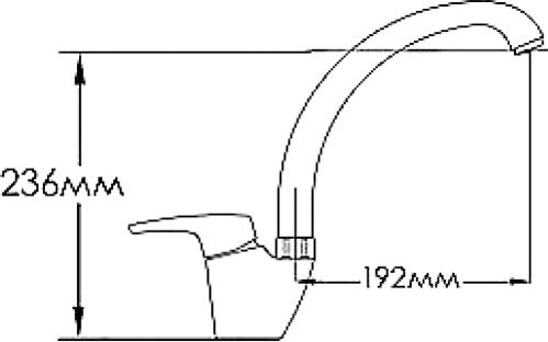 Змішувач для кухні Mixxen Поло U MXAL0303
