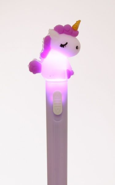 Ручка гелевая Фиолетовый единорог 