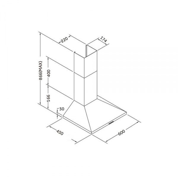 Вытяжка Pyramida KSX 60 IV