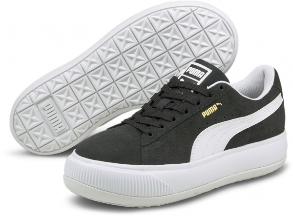 Кроссовки Puma Suede Mayu 38068602 р.UK 4,5 черный