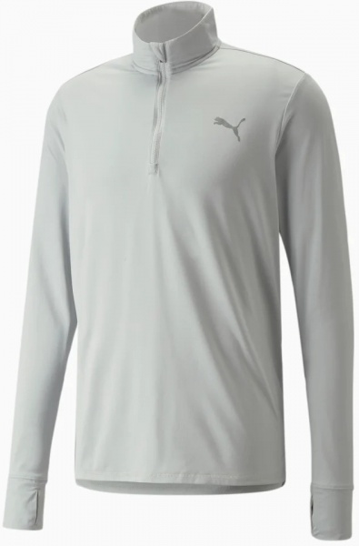 Футболка Puma RUN FAV 1 4 ZIP 52021119 р.L сірий
