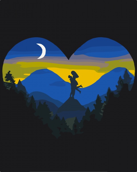 Картина за номерами Гори та любов 10399-AC 40х50 см ArtCraft 