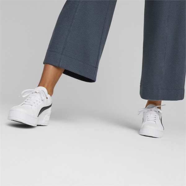 Кросівки Puma KARMEN WEDGE PUMA WHITE-PUMA BLACK-GOLD 39098502 р.37 білий