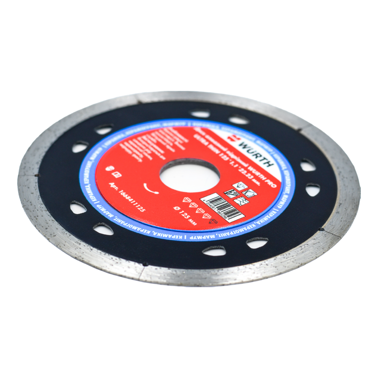 Диск алмазний відрізний WURTH PRO ULTRA THIN 125x1,1x22,23 1668411125