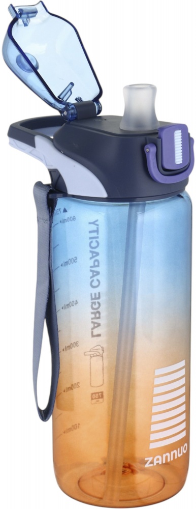 Пляшка для води SELIYA 750 мл з соломинкою колір в асортименті