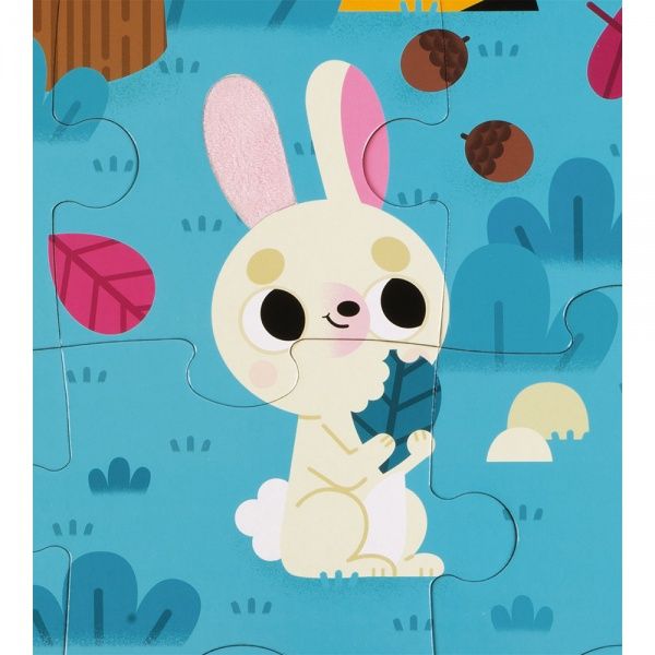 Пазл тактильний Janod Тварини в лісі J02685