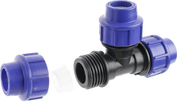 Тройник SantehPlast d25 обжимной