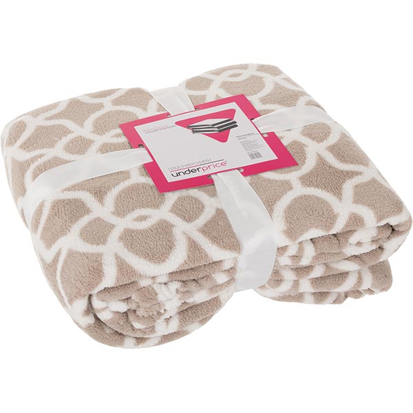 Плед мікрофібра Underprice Геометрія бежевий 200x220 см