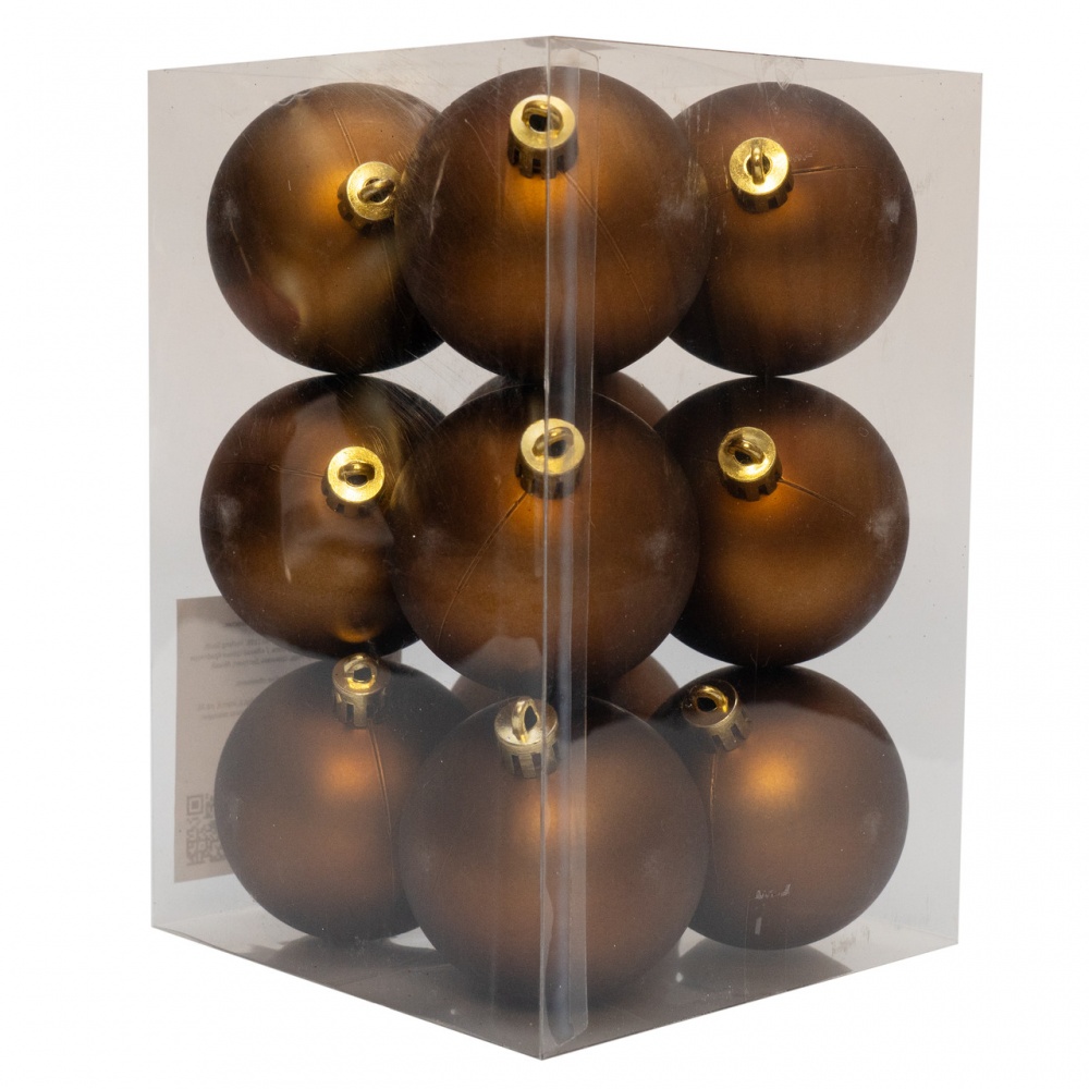 Набор елочных шаров 892036 d 60 мм 12 шт./уп.