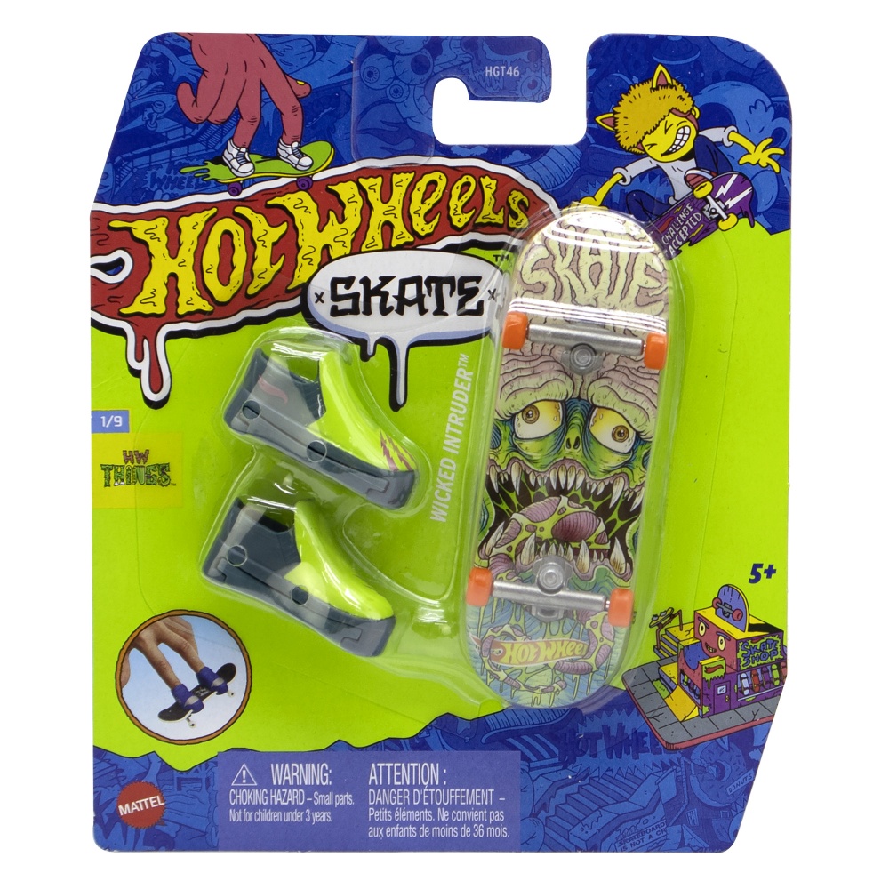 Игровой набор Hot Wheels Скейт и обувь для пальчиков (в асс.) HGT46