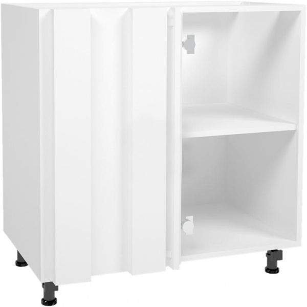 Тумба нижняя угловая МС Варшава НЧ 80/82/45 щит лайм Грейд