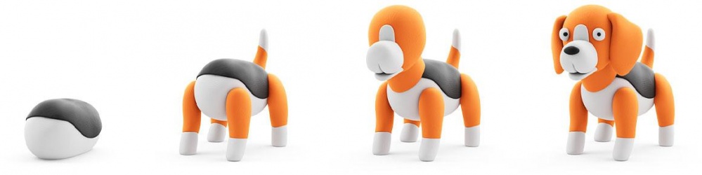 Набір пластиліну Lipaka Собаки-друзяки Бігль Вокі 30152-UA01