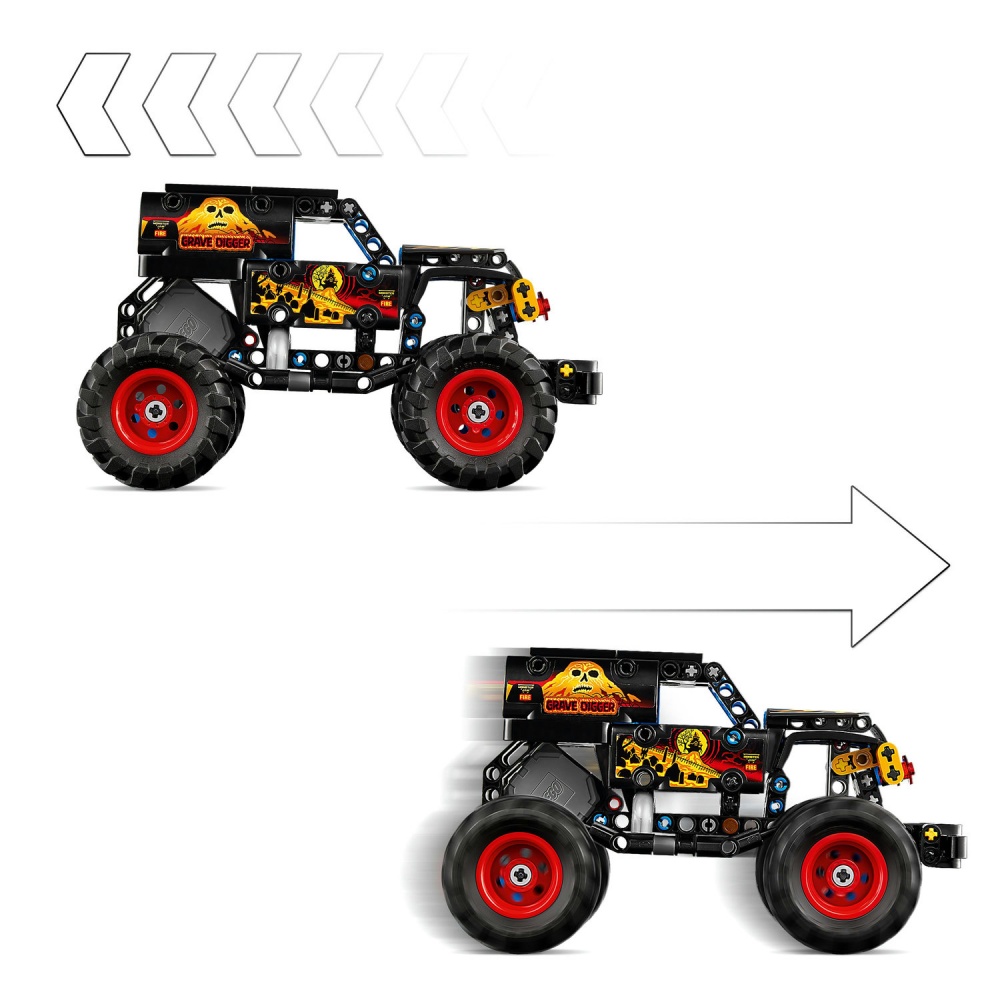 Конструктор LEGO Technic Monster Jam™ Grave Digger™ Огонь и лед 42219