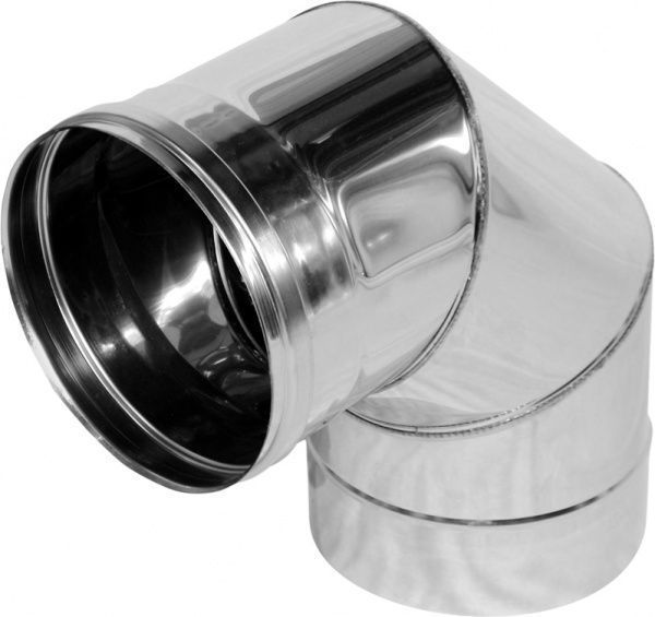 Колено моно 0,5 мм нерж Ф130 мм 90°Versia-Lux 