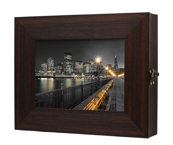 Ключница SvitArt F-147, коричневая