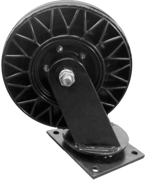 Колесо візка 250х60 (d250) з поворотним кронштейном d250 мм