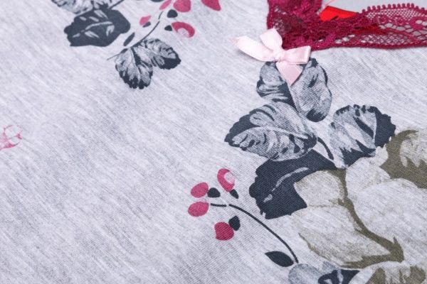 Нічна сорочка Ніжність р. M сірий 