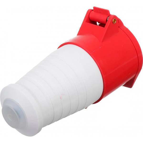 Розетка силовая переносная с заземлением UP! (Underprice) 3p+N+PE (225) 380В 32А IP44 серый