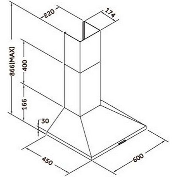Витяжка Pyramida BF 60 M BL