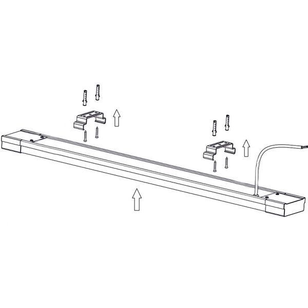 Светильник линейный IEK ДБО 4002 LED 36 Вт 4000 К белый 