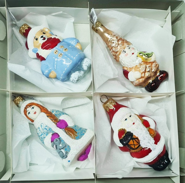 Набор елочных игрушек формовая №4 11 см 4 шт./уп. 