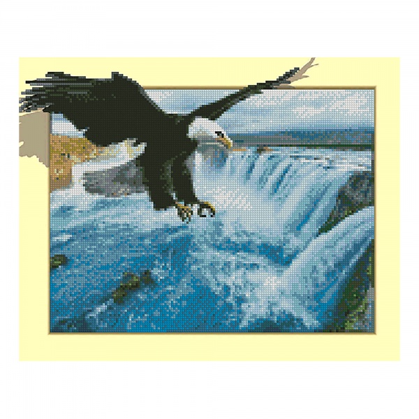 Картина стразами Орел и водопад FT30073 Strateg 