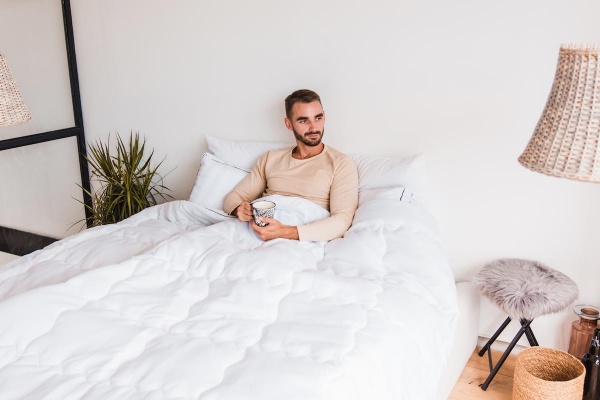 Ковдра бавовняна №1422 Royal Pearl Hand Made зима (2200001537149) 155x215 см MirSon