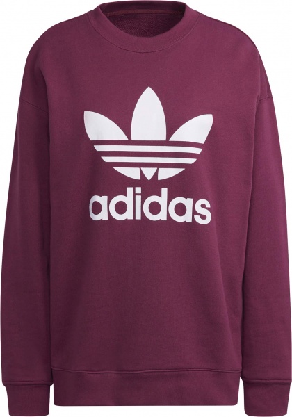 Світшот Adidas TRF CREW SWEAT H33579 р. 40 бордовий