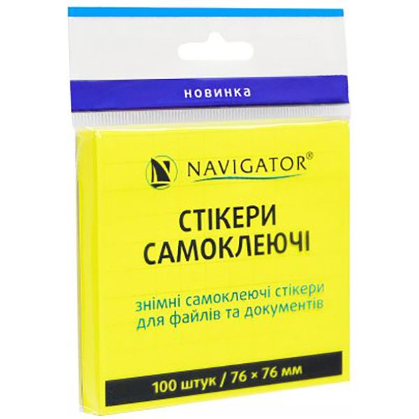 Стикеры 76x76 мм 100 шт Navigator в ассортименте