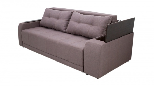 Диван прямой Кедр Плейн правая ниша мокко 2400x1050x820 мм