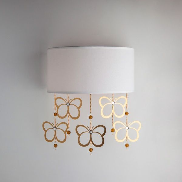 Бра Strotskis Papillon 2x40 Вт E14 белый/золото 288/2