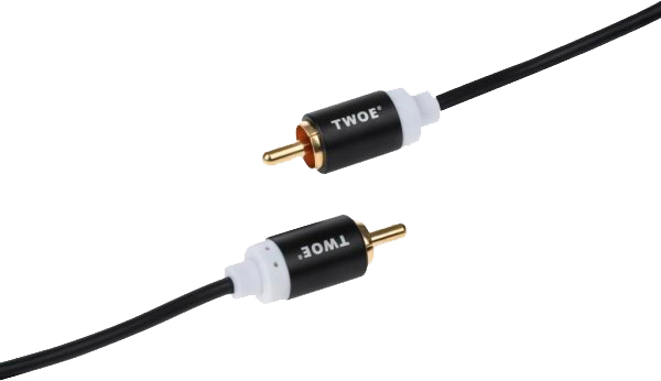 Кабель 2E RCA 1,8 м чорний 1RCA Plug -1RCA Plug Al 