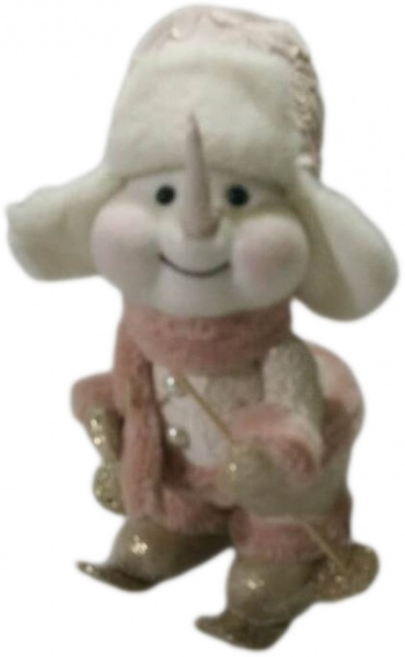 Декорація новорічна Сніговик на лижах 36х20 см EPI-704718189 