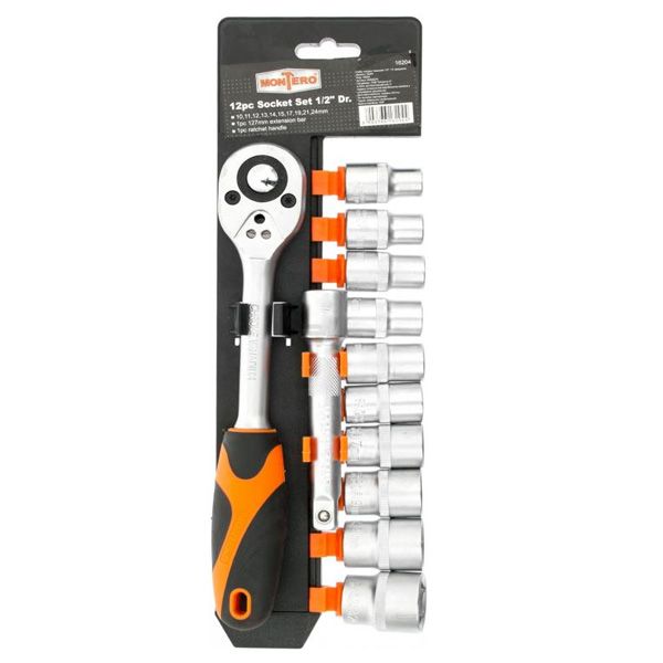 Набор торцевых головок Montero 16204 12 шт