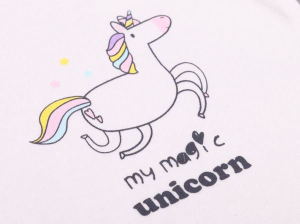 Боди Colibrі с длинным рукавом единорог р.80 бежевый/коралловый CLG003 