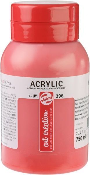Краска акриловая (396) Нафталовый красный средний 750 мл Talens Art Creation Royal Talens