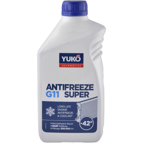 Антифриз YUKO Antifreeze Super G11 - 42 1л синій 