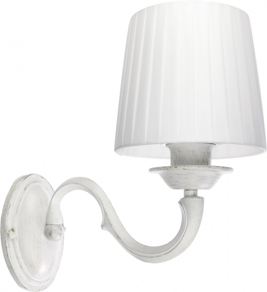 Бра Arte Lamp Alba 1x40 Вт E27 белый с золотистым A9395AP-1WG 