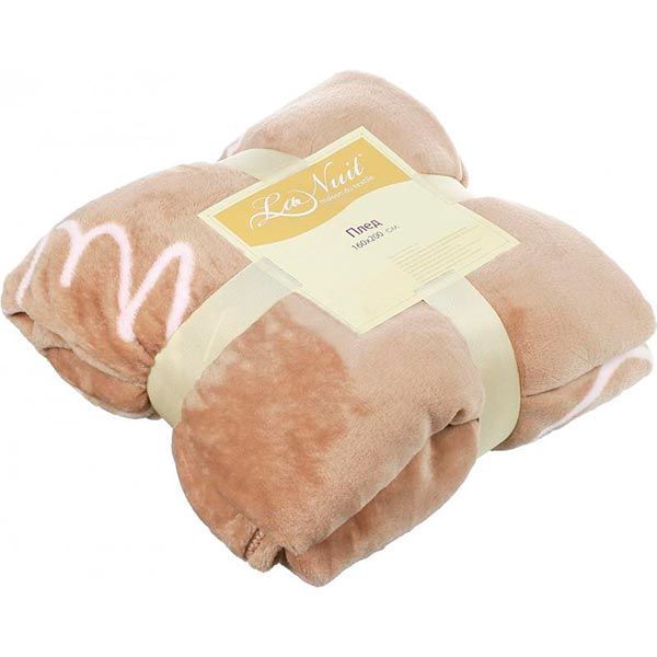 Плед микрофибра La Nuit A wish бежевый 160x200 см