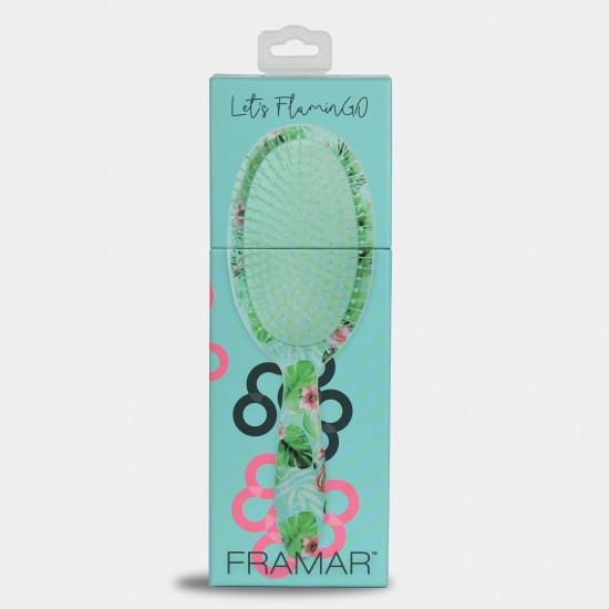 Щітка для волосся масажна Framar Тропічний фламінго 31014