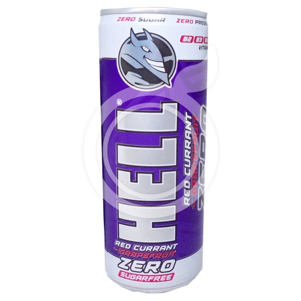Енергетичний напій HELL Zero Red Currant- Grapefruit 0,25 л 