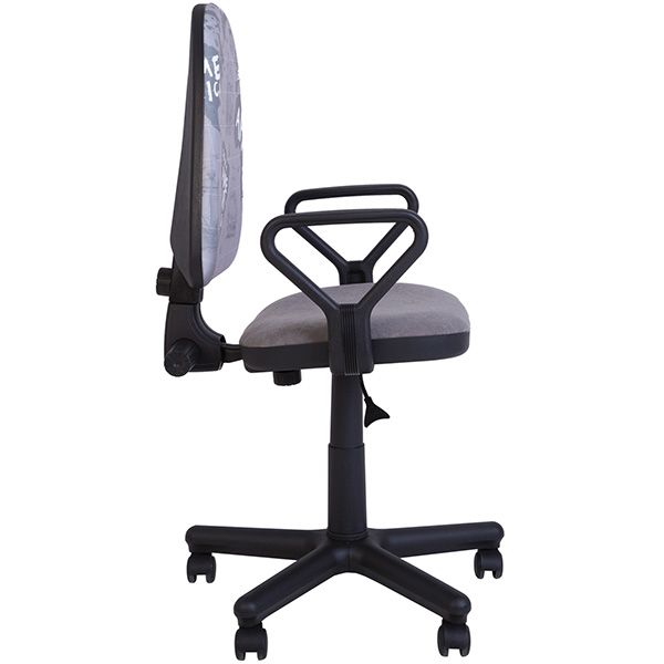 Крісло Nowy Styl SATURN GTP (CH) AB-10 TA біло-сірий 