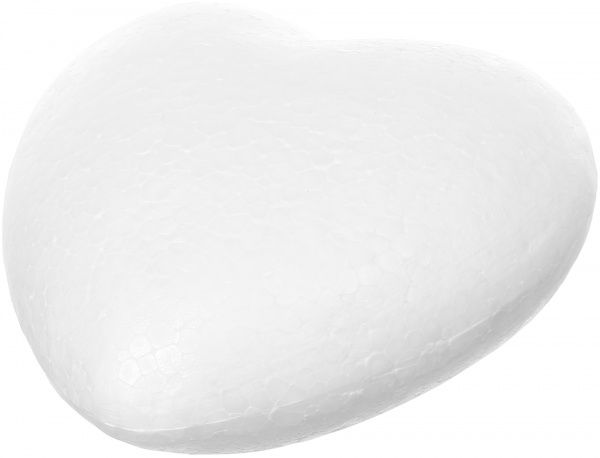 Декоративное изделие из пенопласта в виде сердца 1 комплектов 1 шт.