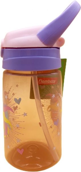 Пляшка для води Unicorn 0,45 л рожевий із фіолетовим Flamberg