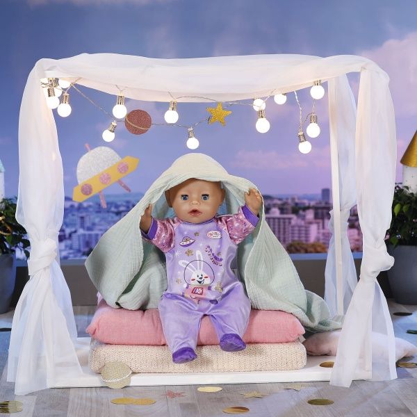 Одежда для куклы Zapf Baby Born_Праздничный комбинезон лавандовый 831090-1