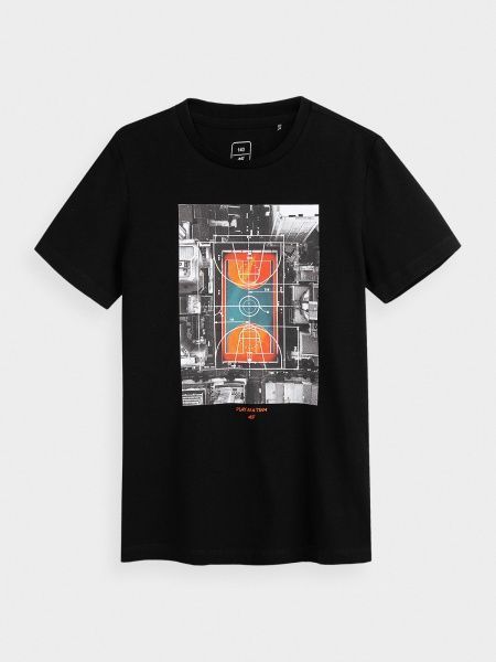 Футболка 4F J4L21-JTSM202-20S р.140 черный