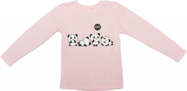 Реглан для дівчинки Luna Kids Panda р.146 рожевий 