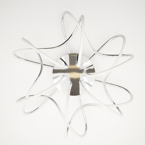 Люстра світлодіодна Luminaria R600 80 Вт білий/полірований хром LIANA MUSE 80W CHROME 